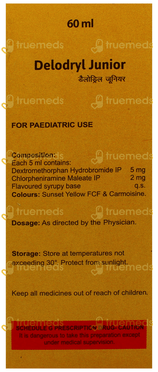 Delodryl Junior Syrup 60Ml